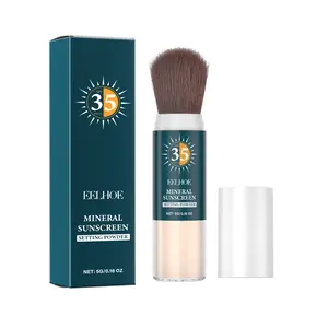 EELHOE Mineral Protective Setting Powder, Long Lasting Oil Control Moisturizing Light Breathable Makeup Matte Protection Set Powder
