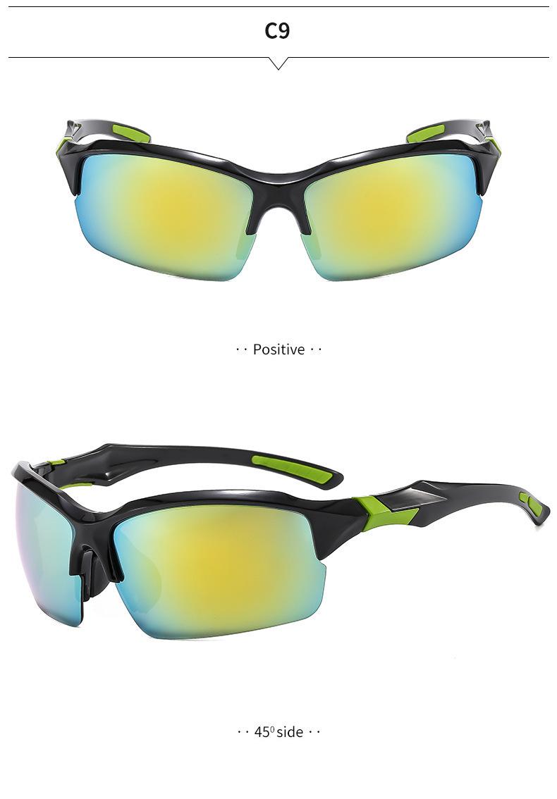 Unisex photochromic sunglasses, suitable for outdoor cycling day and night, men's sports fishing windproof goggles