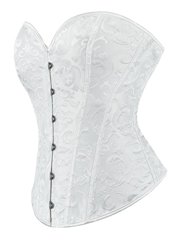 Corset Bone Clothing Steel Boned Court Corset Laced Waist Cincher Vintage Shapewear Abdominal Belt Tight Binding