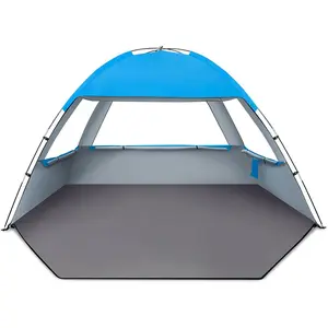Beach Tent Sun Shelter for 3/4/6/8 Person, UPF 50+ UV Protection Beach Canopy, Lightweight and Easy Setup Cabana, Portable Shade Tent