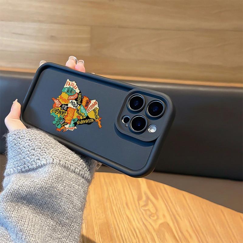 1 High Bamboo Black Punjab-Hot Map TPU Material Drop-Proof Case with Precise Cutouts and Full Coverage Protection. Suitable for Apple iPhone 17 E Air Pro ProMax iPhone16 15 14 Plus 13 12 Mini 11 X XS XR. The Perfect Gift for Birthdays, for Your Girlfriend