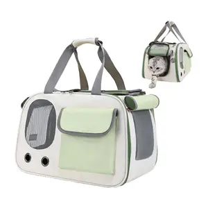 Portable Lightweight Pet Outing Cat Bag Puppy Shoulder Backpack Large Capacity Breathable Cat Schoolbag