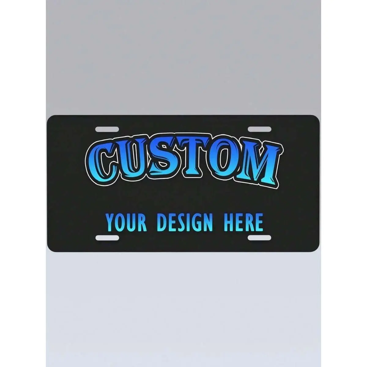 1pc Aluminum Customized Car Front License Plate - Personalizable Photo Plaque with Custom Text, Home Decor Wall Art, 1-Piece Ideal Gift for Mother’s Day, Christmas, One-Piece