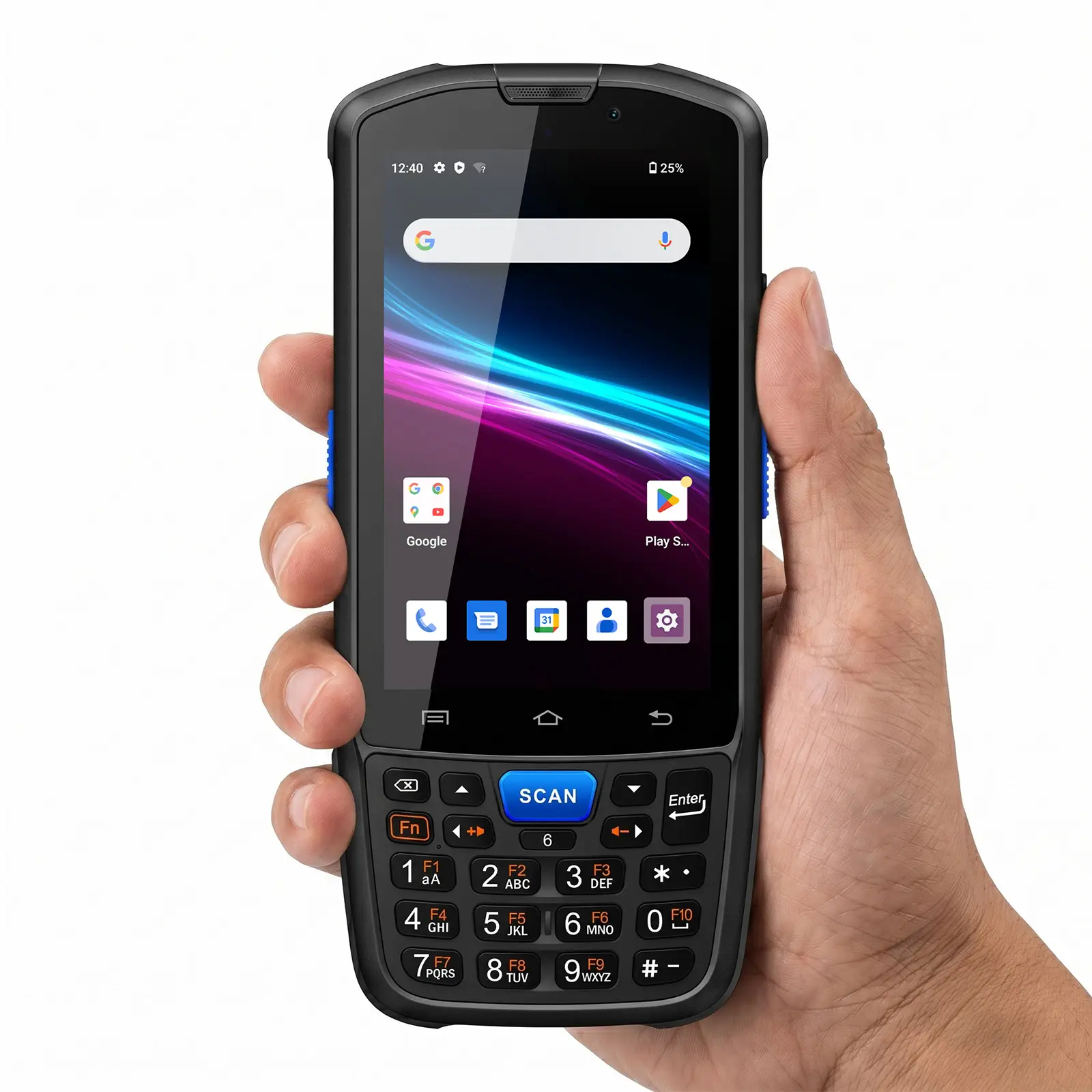 Farset F7-WiFi Android 14 Barcode Scanner Handheld Mobile Computer PDA Zebra-Licensed SE6100 1D/2D/QR Scan, WIFI, Bluetooth, GPS, 5000mAh Removable Battery, IP67 for Retail & Warehouse Inventory