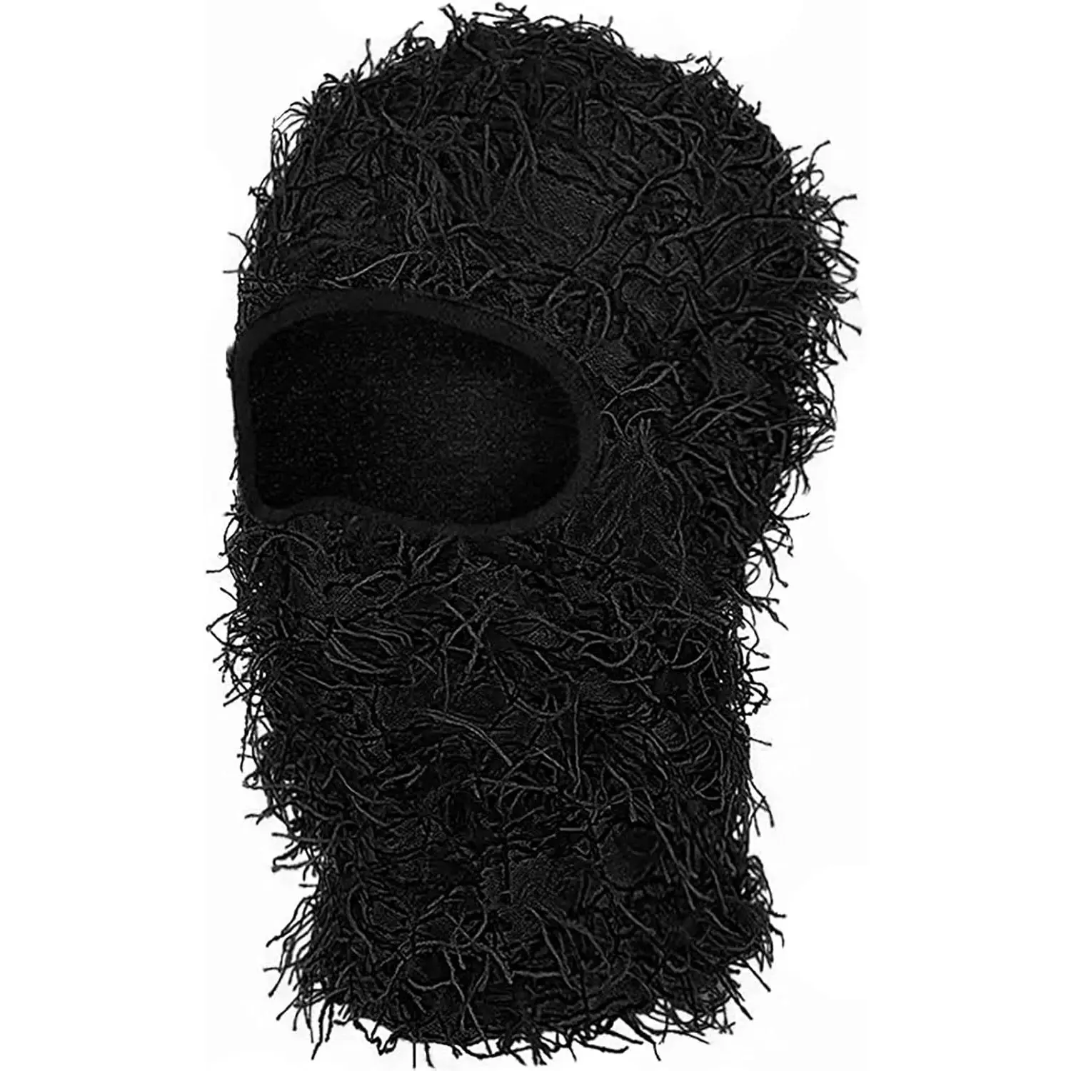 Distressed Balaclava Ski Mask – Shiesty Ripped Full Face Knitted Beanie  Snowboard Biker Streetwear Men Women Winter