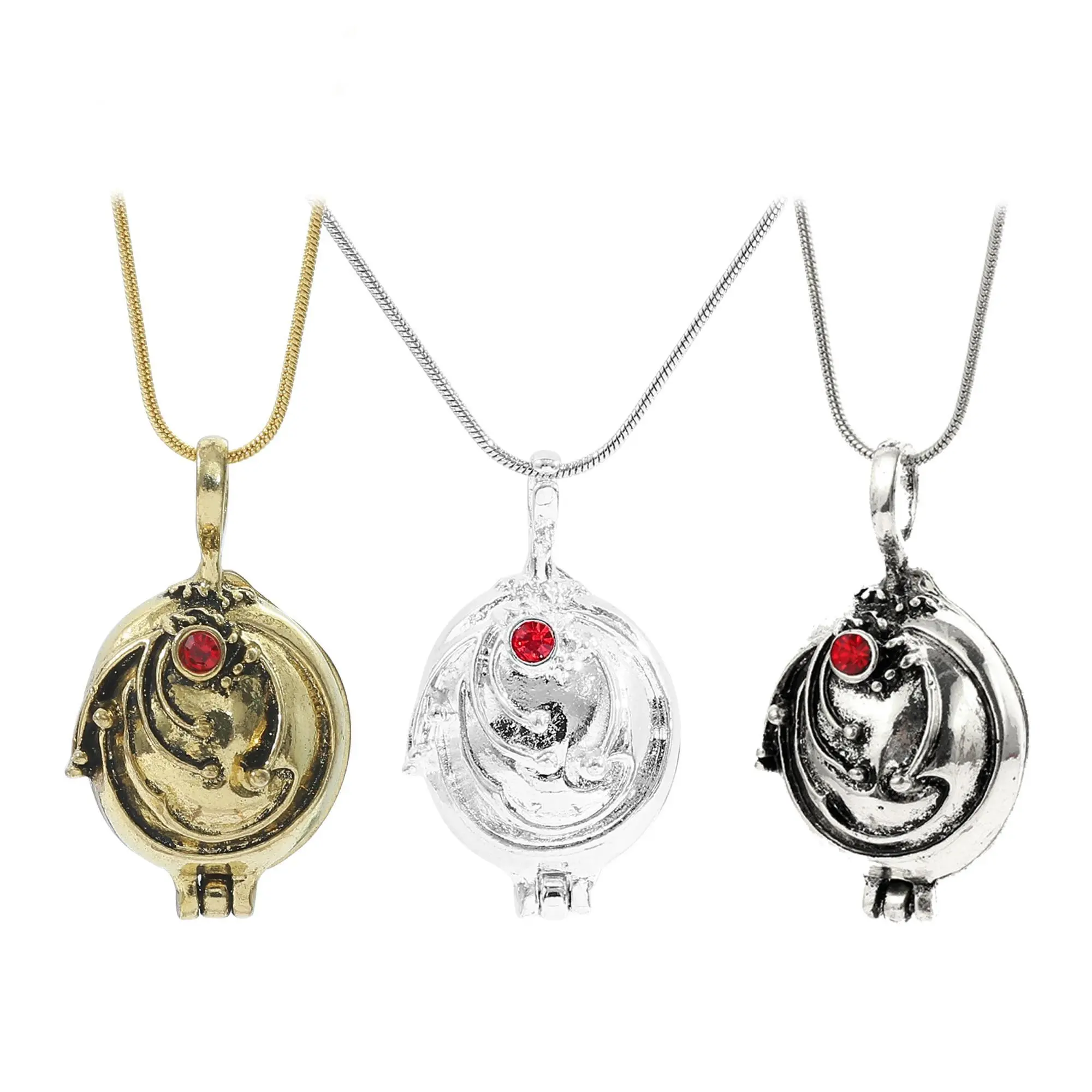 The Vampire Diaries Elena Gilbert Openable Vervain Locket Necklace - Cute Fashion Party Jewelry, TVD Cosplay Pendant for Women