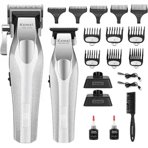High-Speed USB Electric Hair Clipper Km-3023-702, Digital Display, High Power, Family Use, Professional Trimmer, Km-1798 Model