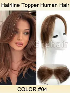 Natural Hairline Extensions, Handmade Lace Single Knot Invisible Hair Weft with Full Lace Coverage, Real Human Hair for Women