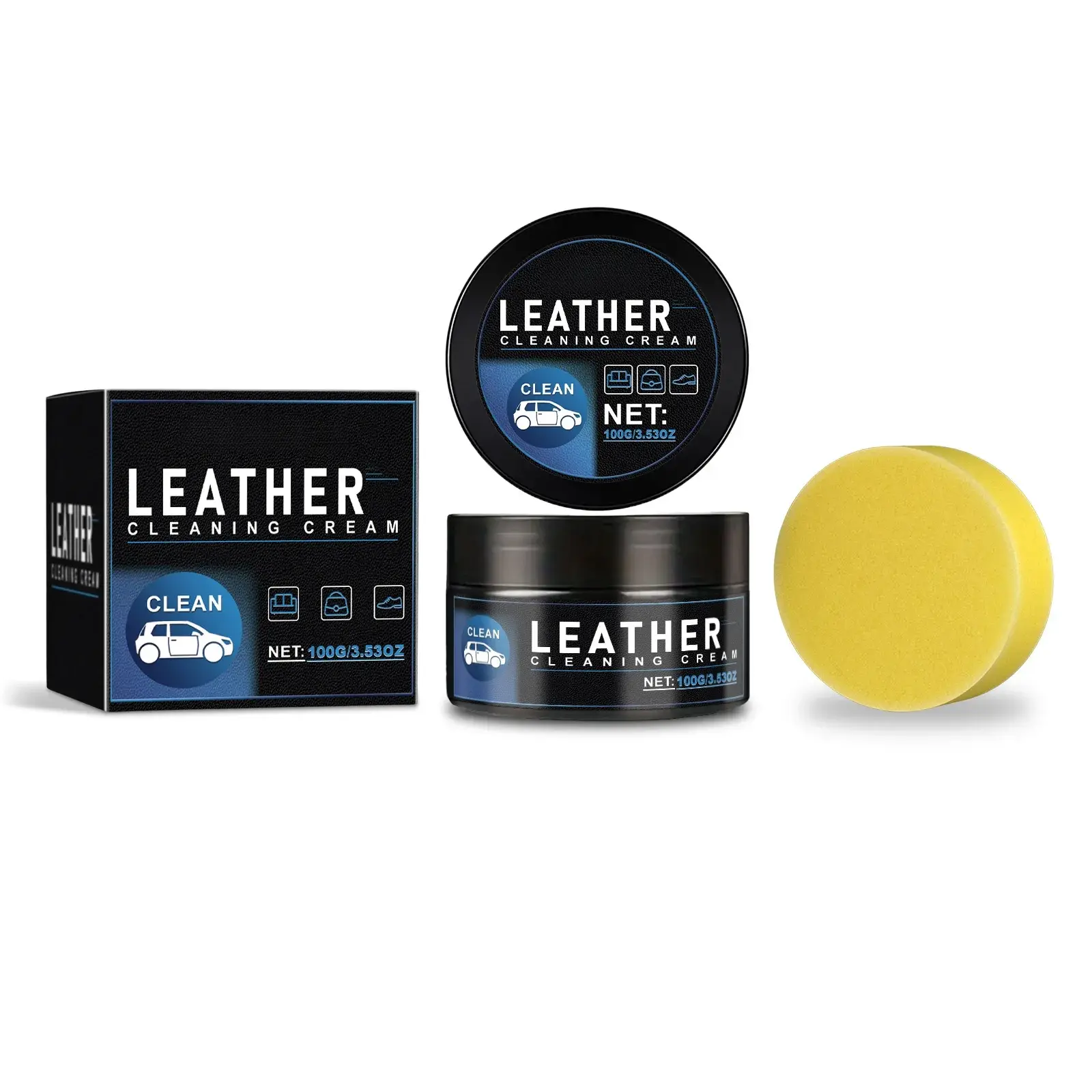 Coconut Oil Automotive  Care Cream - Car Interior Seat Care Product, Stain Resistant, No Harm, Protects Leather, Restores Luster, Brightens Surfaces daily, Brightened