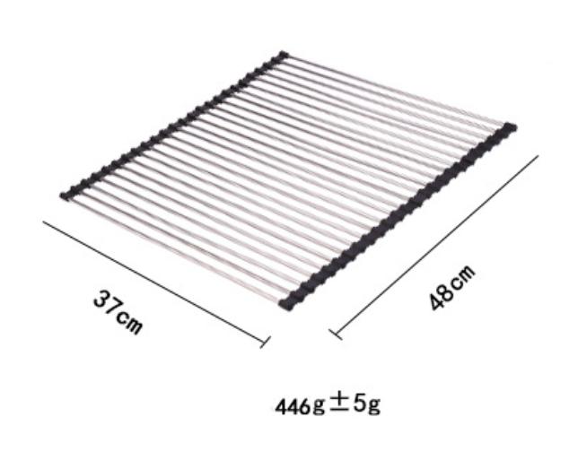 Folding Kitchen Drain Sink Rack Stainless Steel