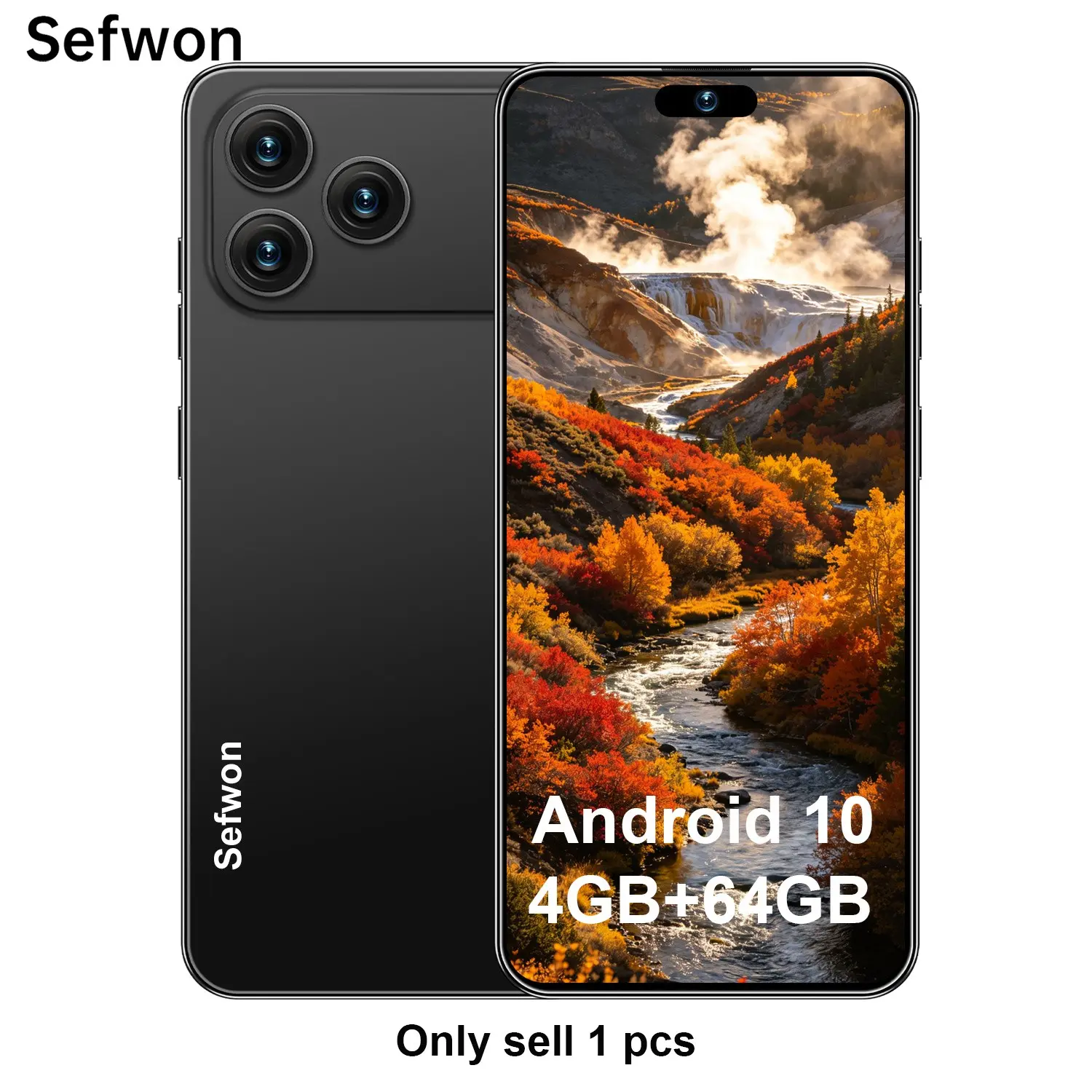 2026 New Smart Android Smartphone, 4100mah Battery, Dual Sim, 4+64GB RAM, 5mp+13mp Camera, 4g Network, Octa-Core Cpu, 6.93-Inch Screen, Large Screen Smartphone, Android 10.0, Cellphone