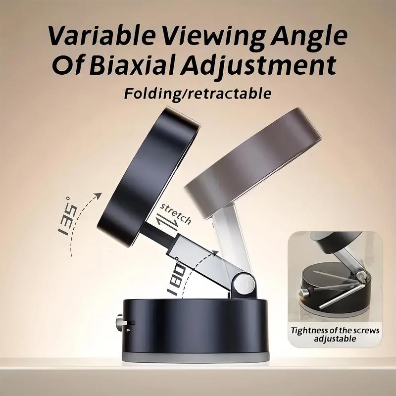 Vacuum Magnetic Suction Phone Holder, 2026 New Magnetic Suction Phone Mount, Foldable Portable Double-Sided Vacuum Magnetic Adsorption Adjustable Mobile Phone Holder