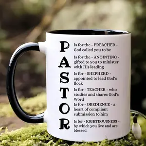 11 oz Pastor Gratitude Ceramic Mug - Insulated, Reusable, Perfect Gift for Both Men and Women, Birthday or Holiday Gift, Valentine's Day and Easter Gift, Contains Pastor's Definition