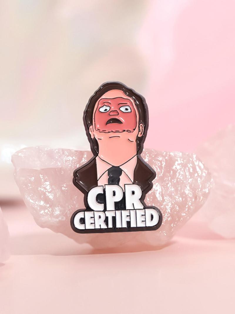 Cartoon Letter Pattern Brooch, Anime Character Design Brooch, Fashion Accessories for Men & Women, for Daily Clothing Decor, Flower Brooch Pin