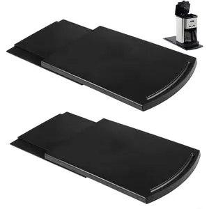 Handy Sliding tray Sliding Tray Mat for Coffee Maker,Kitchen Appliance Moving Caddy,Countertop Stoage for Air Fryer, Blender, Stand Mixer,Food Processors,2 Sets