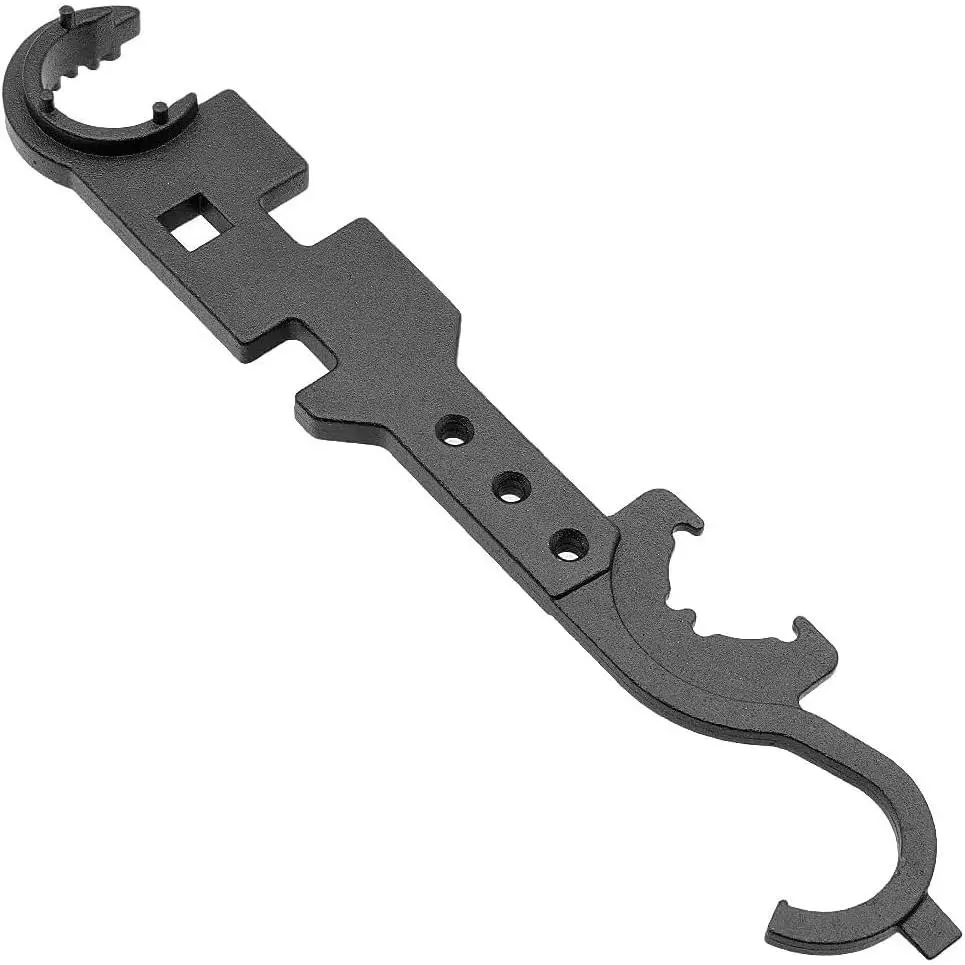 Carbon Steel Heavy-Duty Adjustable Wrench Spanner, Lightweight Combo Tool for Cycling Removal and Installation Needs