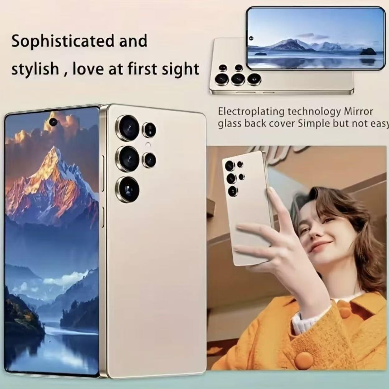 S25 Ultra Unlocked 5G Smartphone, 12GB+512GB, 6800mAh Battery, Fast Charging Capability, Android 14 System, 108MP+48MP Camera, Face & Fingerprint Unlock | Dual SIM | Autofocus | Built-in Pen | Card Port