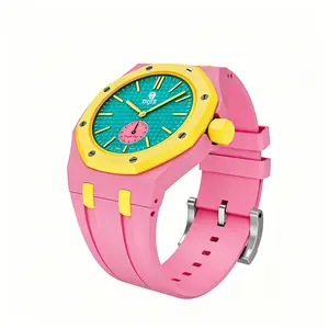 Fashionable, exquisite, high-quality appearance level, luminous, waterproof quartz expression couple watch, silicone strap wristwatch