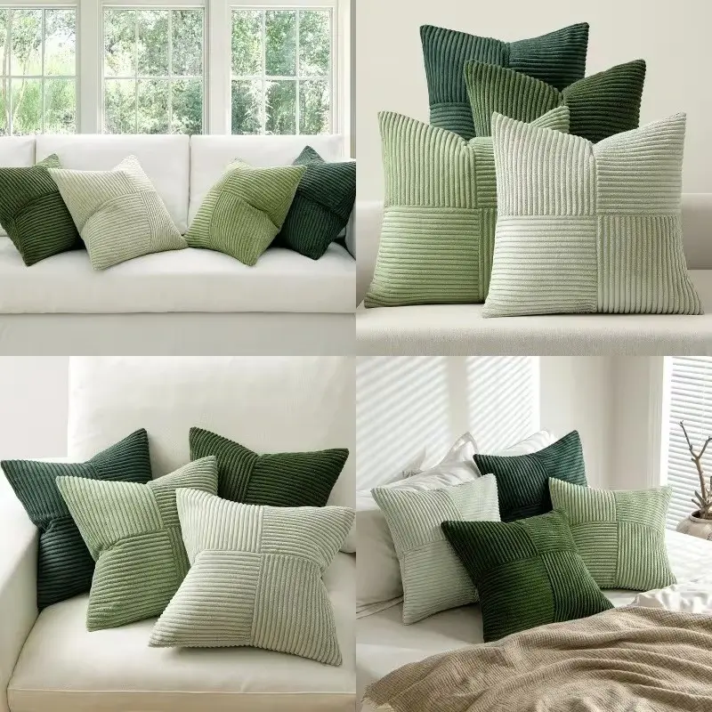 4-Piece Velvet Pillow Covers Set, Ideal for Living Room Sofa Decoration, Elegant Home Accessories Accents, Comfortable, Stylish and Texture, Room Cozy Accessories