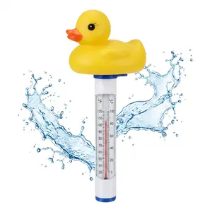 Floating Pool Thermometer, Large Display with String Easy to Read, Shatter Resistant, for Outdoor & Indoor Swimming Pools, Spas, Hot Tubs & Aquariums