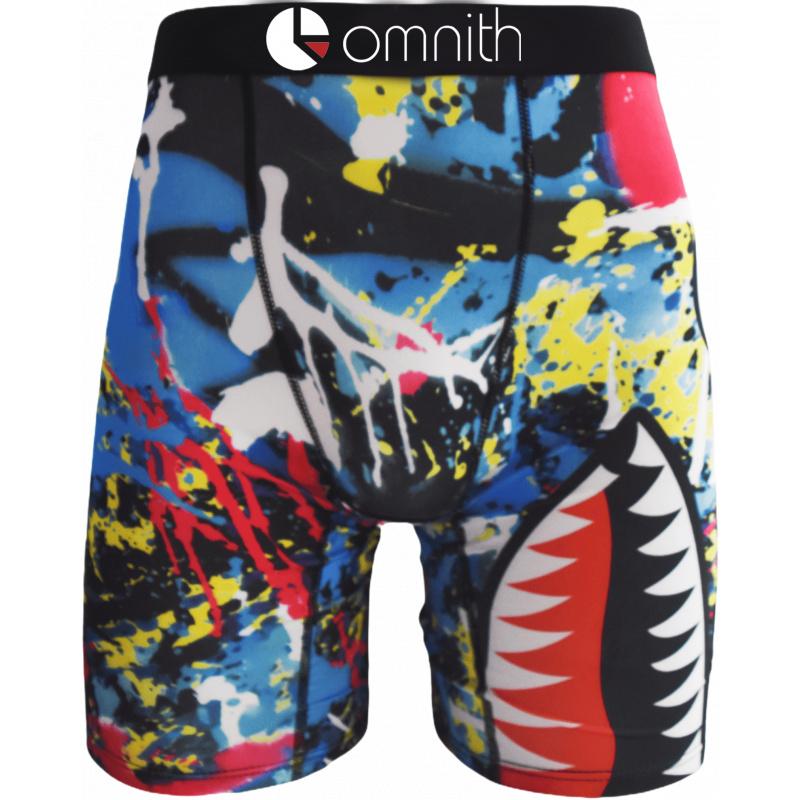 Men Underwear Boxers Breathable Sexy Print Men's Panties Lingerie Male Underpants Man Boxer Briefs Trunks Plus Size S-XXXL
