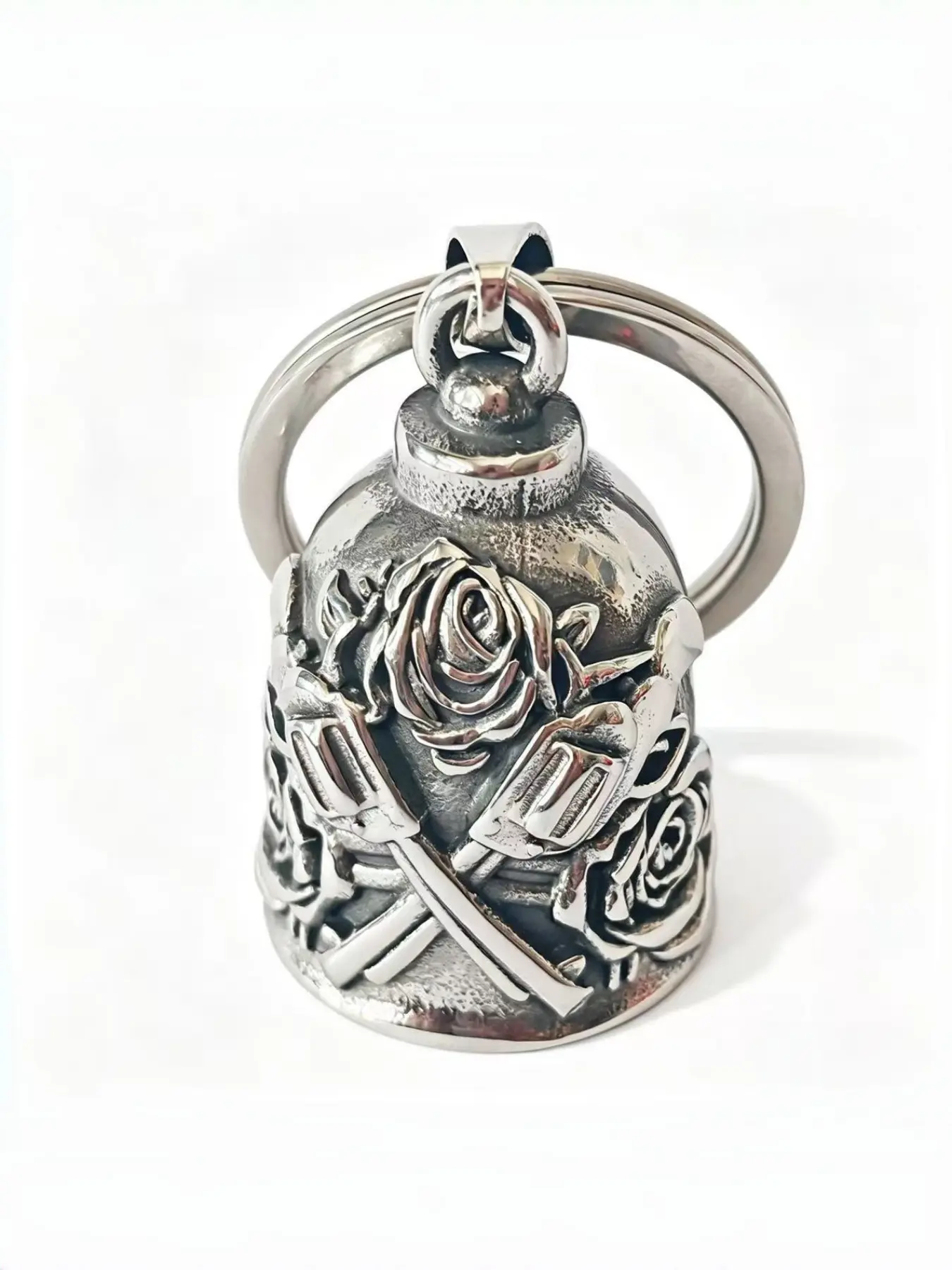 Motorcycle Safety Bell Keychain, Vintage Motorcycle Pendant, Pet Accessory, Best Gift for Friends, Rider Keychain Decoration, Key Accessories