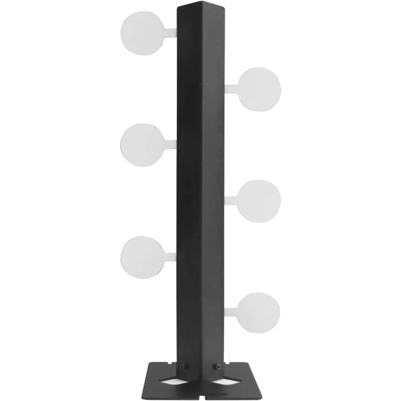 The Metal Swing  Target Stand with 6 Steel Plates for   Practise (Dueling Tree)