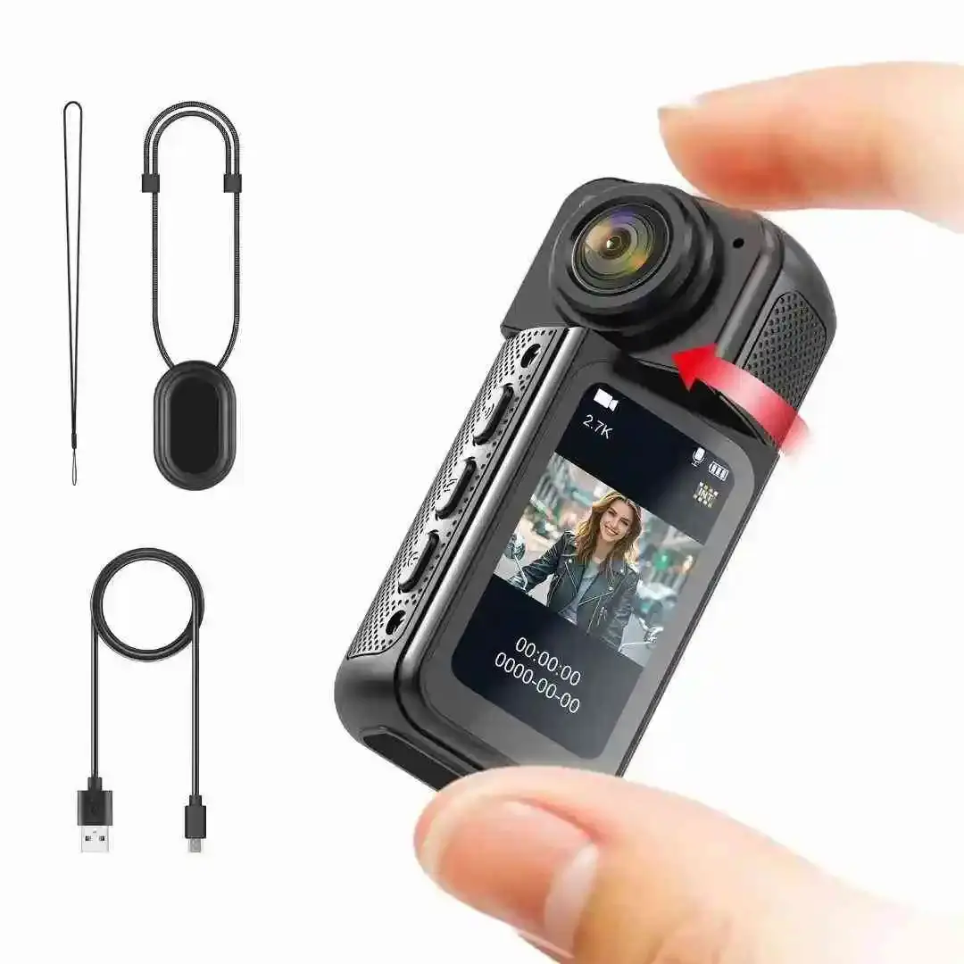 S70 Portable Action Camera, 2.7K Vlogging Camera with WiFi, App Control & Human Body Detection Functionality