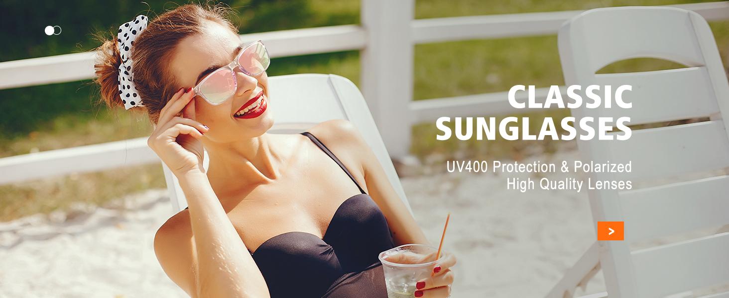 FOZONO Polarized Sports Sunglasses for Men Women, UV400 Protection Anti Glare Sun Glasses for Driving Running Cycling Fishing