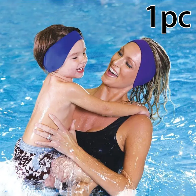 Swimming Ear Protection Headband, Diving Material, Anti-Choking Head Cover, Waterproof Ear Plugs, Ideal for Swimming and Water Sports