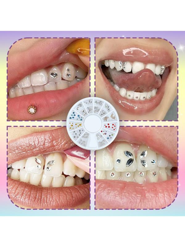 Brilliant Tooth Jewelry Set for Dental Decoration, Easy Installation, Attractive and Durable Teeth Accessories for All Occasions