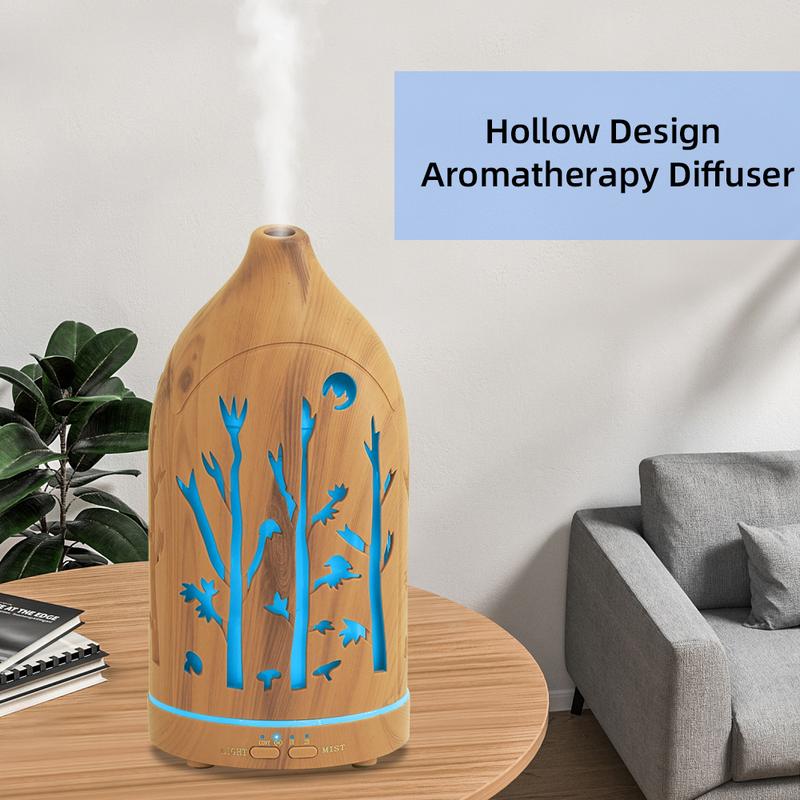 Aromatherapy Diffuser with 7 LED Colors, Auto Shut Off & 3 Essential Oils aromatherapist humidifier lamp