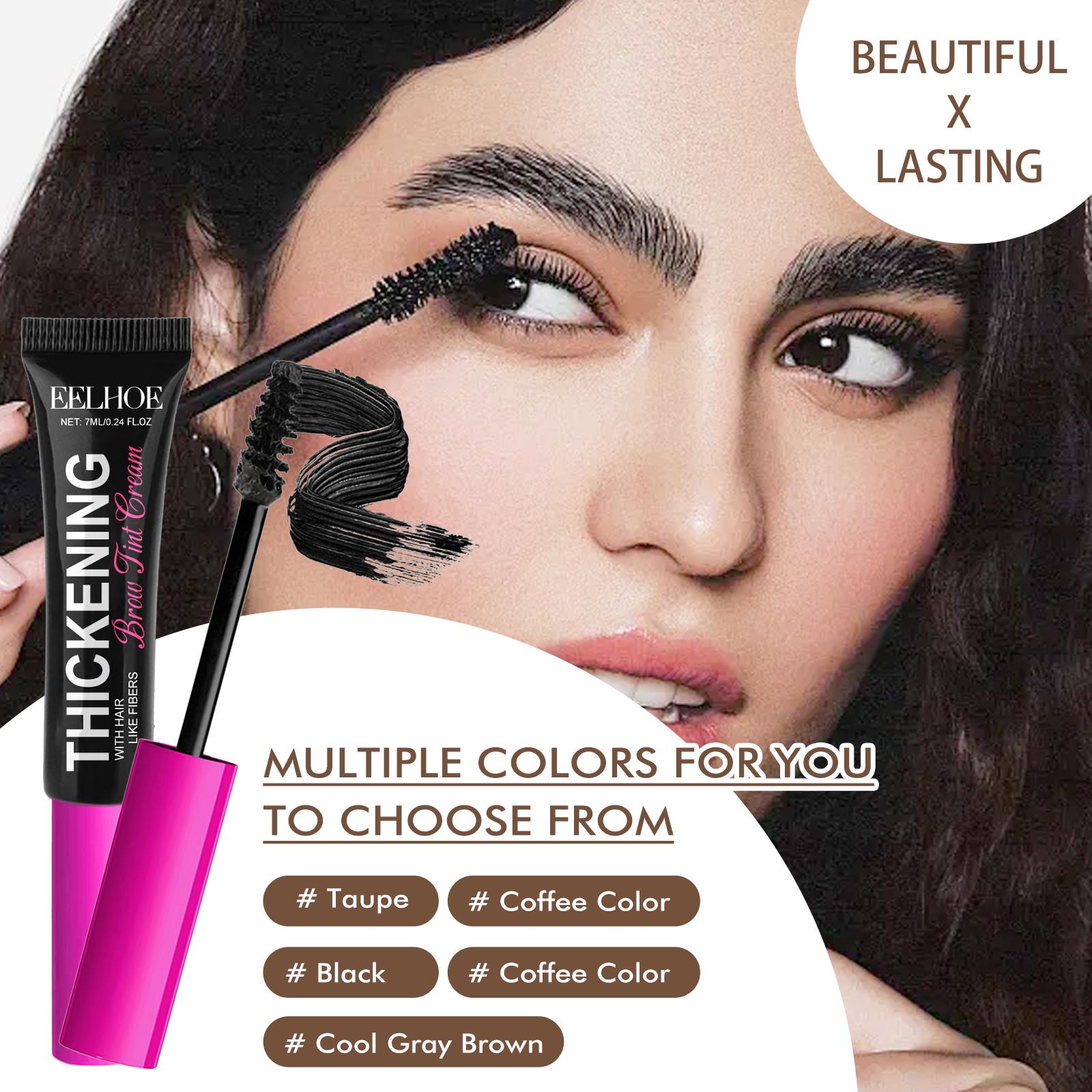 EELHOE Fiber Brow Dye Series, Natural Makeup, Color, Water Resistance And Stereoscopic Eyebrow Makeup