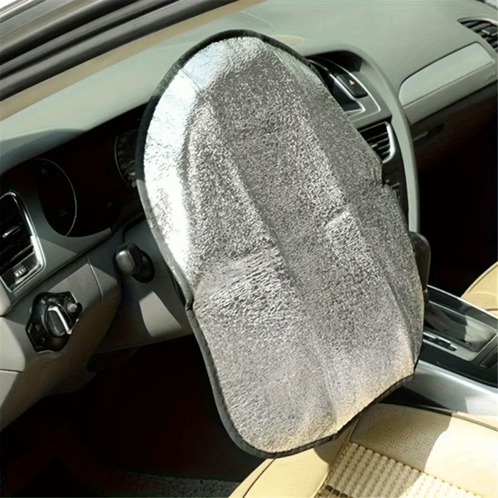 1 Pc Car Sun Visor & Windshield Sun Shade with Steering Wheel Cover, Heat Insulation Car Sun Shield, Keep Vehicle Cool, Universal Fit for Sedan, SUV, Truck, Car Sun Shade Side Window