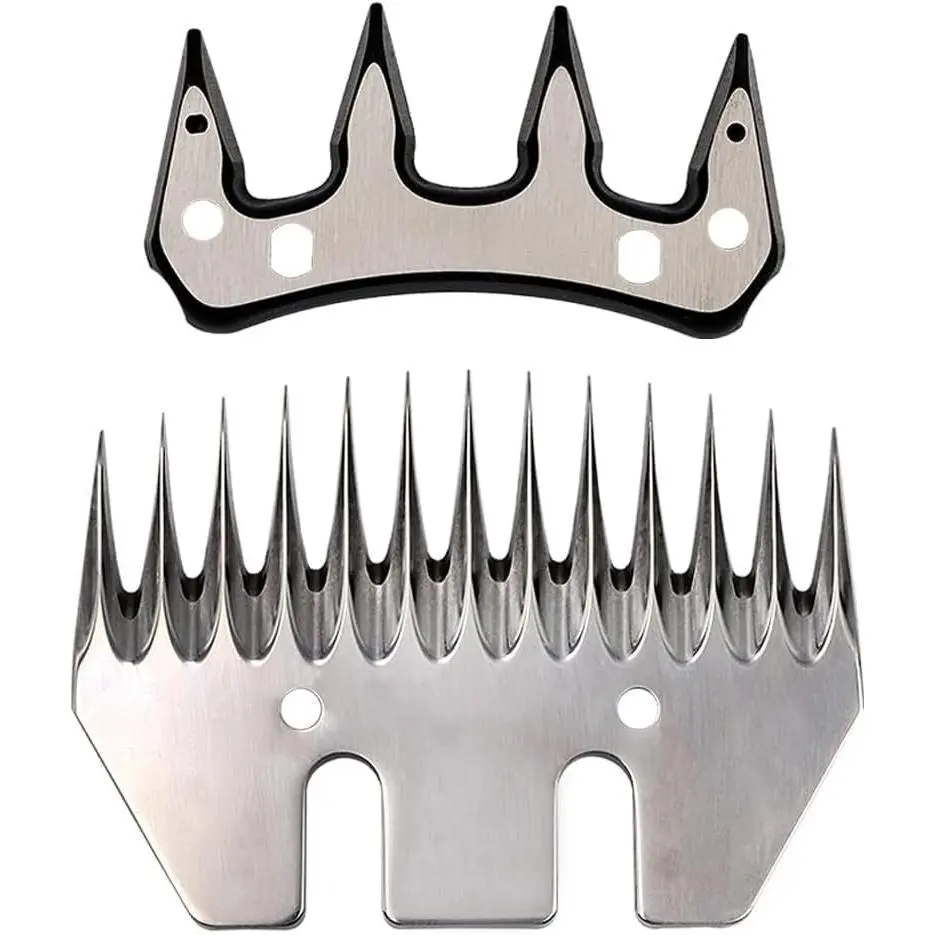 Replacement Sheep Shears Clipper Blades Stainless Steel Straight 13 Tooth Electric Wool Comb Cutter for Goats Clipper Scissors