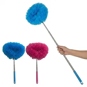 Extendable Microfiber Duster, Long Handle Dust Cleaner for Ceiling Fans, Blinds, Corners, Shelves & High Places, 1PCS
