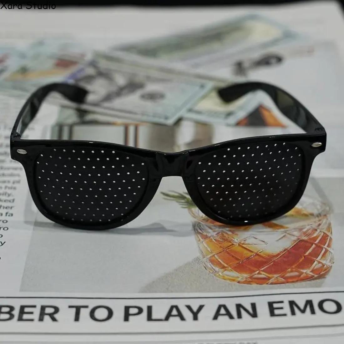 Pinhole Glasses for Eye Strain Relief Lightweight Vision Training Glasses Comfortable Unisex for Screen Time Reading Office Daily Eye Care Pinhole Glasses for Eye Strain Relief Lightweight Vision Training Glasses Comfortable Unisex for Screen Time Reading Office Daily Eye Care