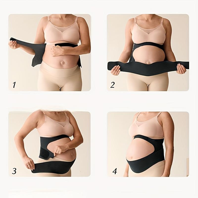 Professional Maternity Belt, Breathable and Elastic Belly Band for Third Trimester Pregnancy, Supplies for Women, Available in Light Beige and Black