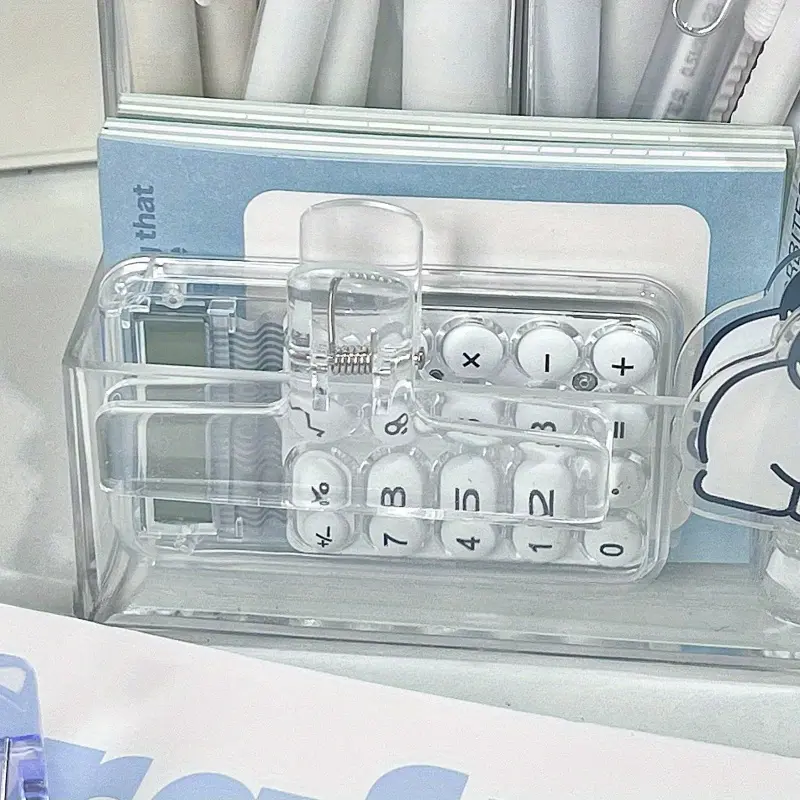 2pcs Transparent long tail clip Fastener Clip Stationery acrylic storage clip folder pp clip diy hand ledger personalized clip Advanced sense clip stationery decorative sealing clip