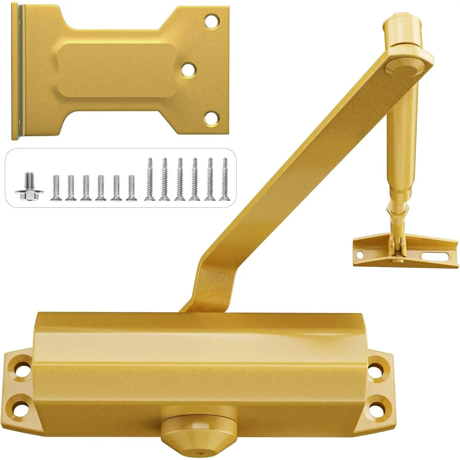 Dullgolden Door Closure System, Residential Soft-Closing, Small Size (Apartment Friendly), Quick Install