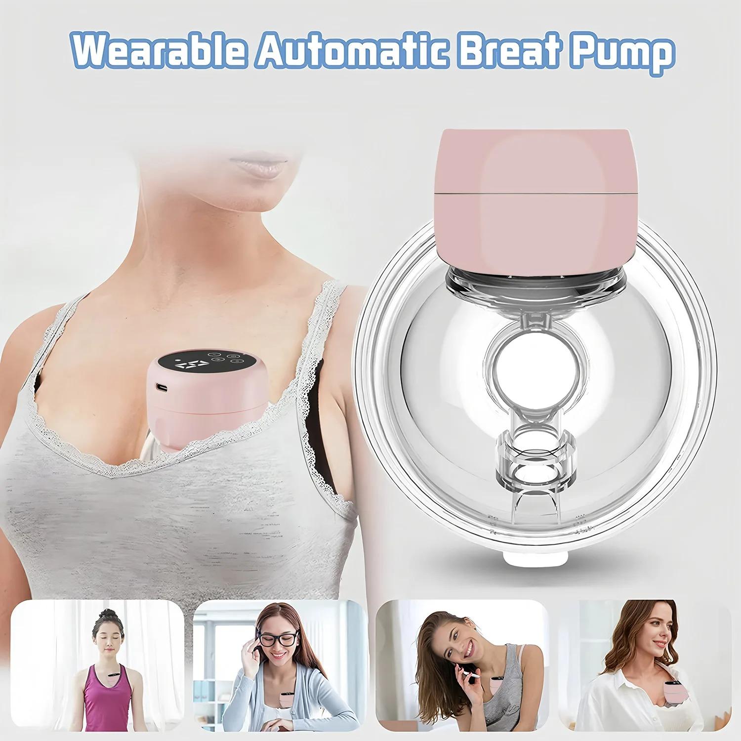 New Wearable Electric Breast Pumps Portable Hands Free Breast Pump Silent Comfort Breast Milk Extractor Collector 1PCS