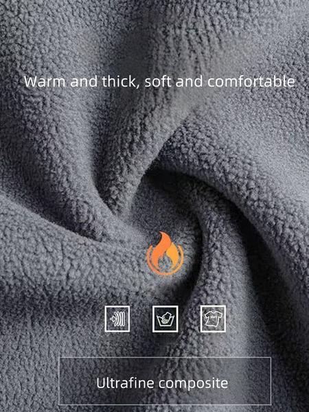 Autumn Winter Fleece Face Mask, Windproof Ski Cap and Hooded Neck Warmer for Unisex Outdoor Sports