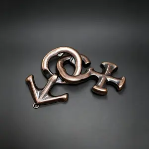 Zinc Alloy Puzzle Lock, Brain Teaser Toy for Adults and Teens, Iq Test Game, Stress Relief Kongming Lock, Desk Entertainment