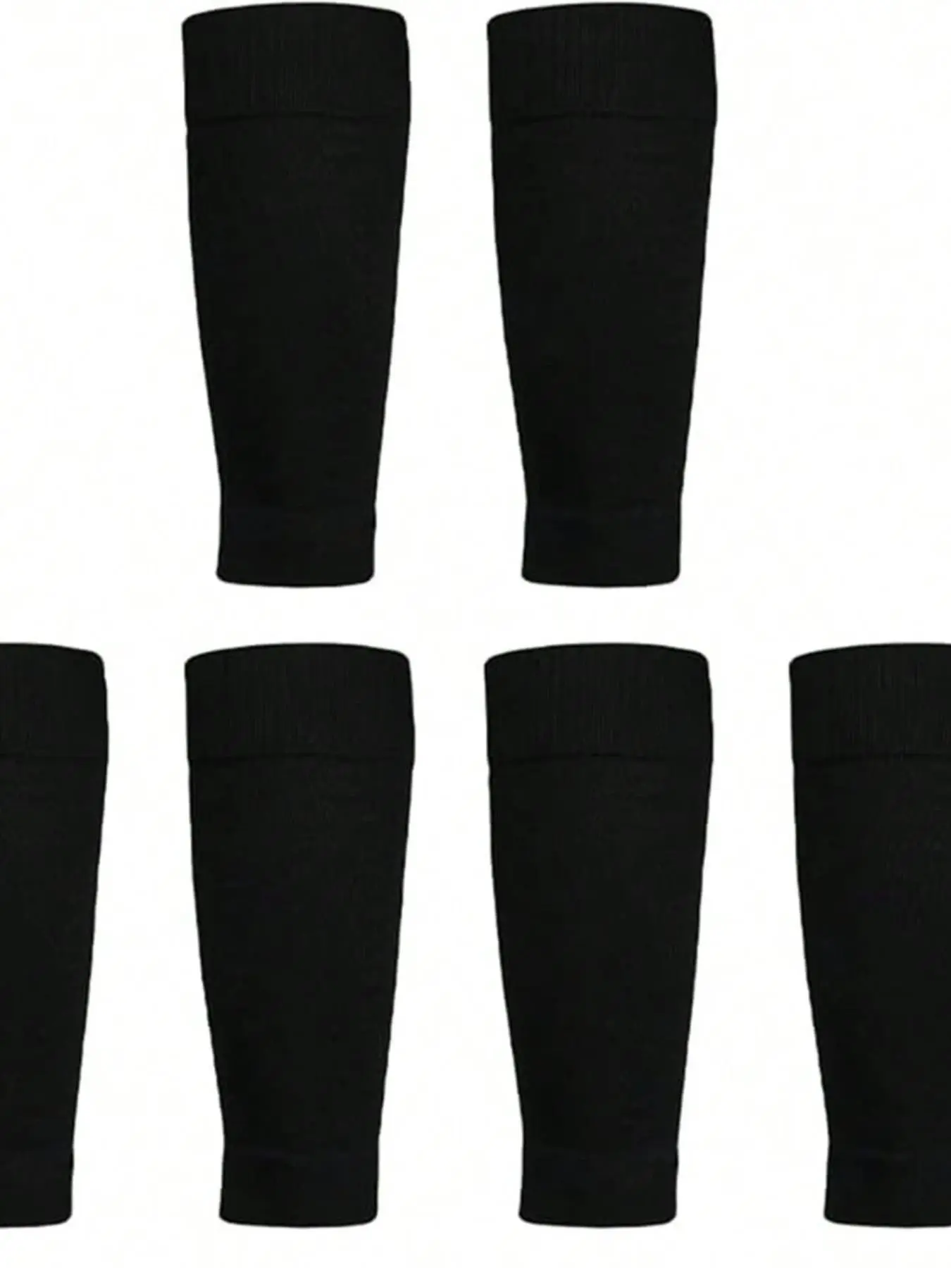 Professional Soccer Socks, Outdoor Sports Leg Guards, Men's Long Knit Ankle Sleeves, Moisture-Wicking, Running Knee Pads, 4/6 Pair Set