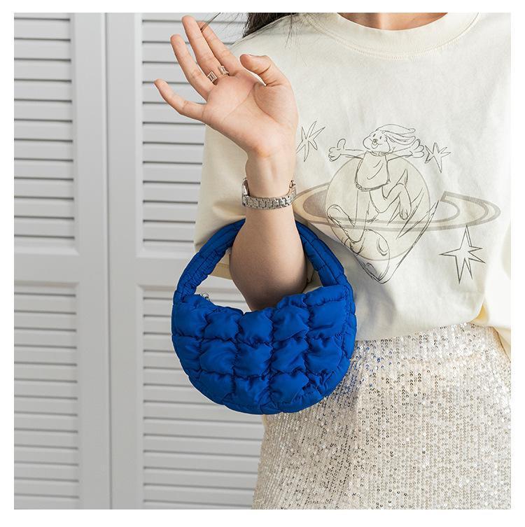 Fashion Quilted Shoulder Bags for Women Handbag Mini Cloud Pleated Bags Puffer Dumpling Bag Luxury Tote