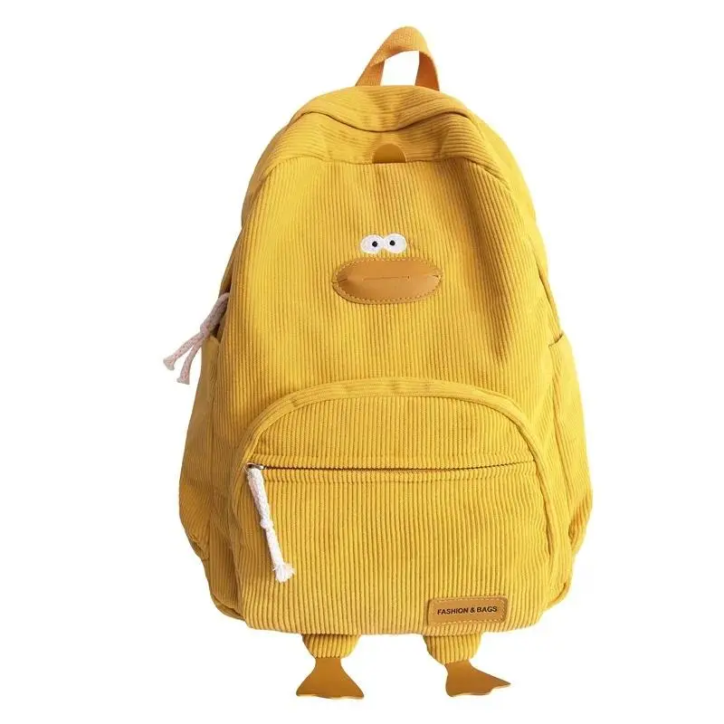 New Cartoon Duck Backpack Designer Cute Travel Bag Female College Student Versatile Korean Edition Girls' School bags backpacks
