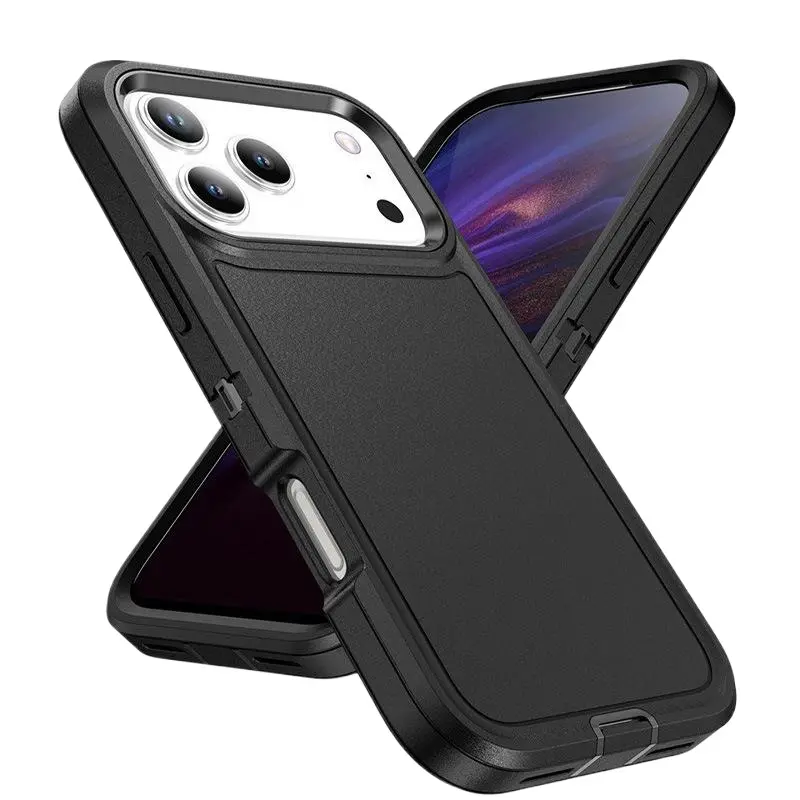 Case for iPhone 17 Pro Max, Defender Shockproof Protective Cover for 17 Air, Matte Case for 15 Pro