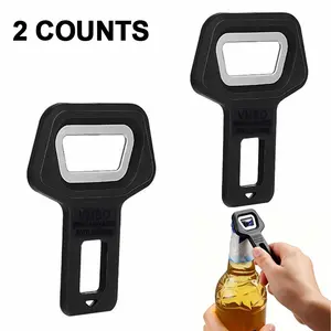 2-Pcs Seatbelt Clip Bottle Opener Set, Durable Design for Easy Use, Portable Design, Easy to Carry, Ideal for Bartenders, Homes & Restaurants, Perfect Gift Idea,  Essential Kitchen Tool