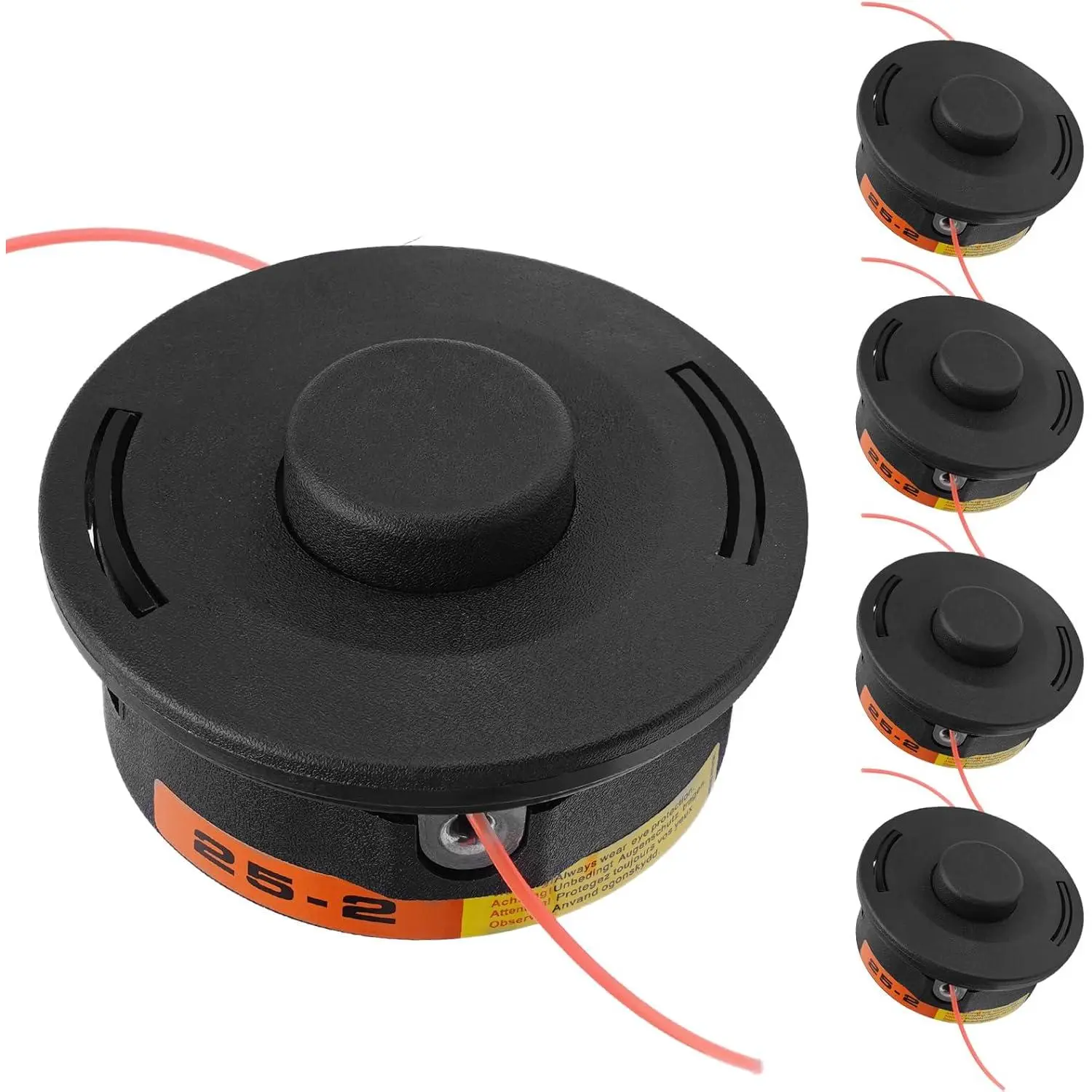 5-Pack 25-2 Trimmer Head 4002 710 2108 Compatible with FS55 FS55R FS56 FS70 FS80 FS85 FS90 FS91R FS94R FS100RX FS110 FS120 FS130 FS131 FS240 for Weed Eater String Trimmer Replace#4002 710 2191, Split, Left Hand