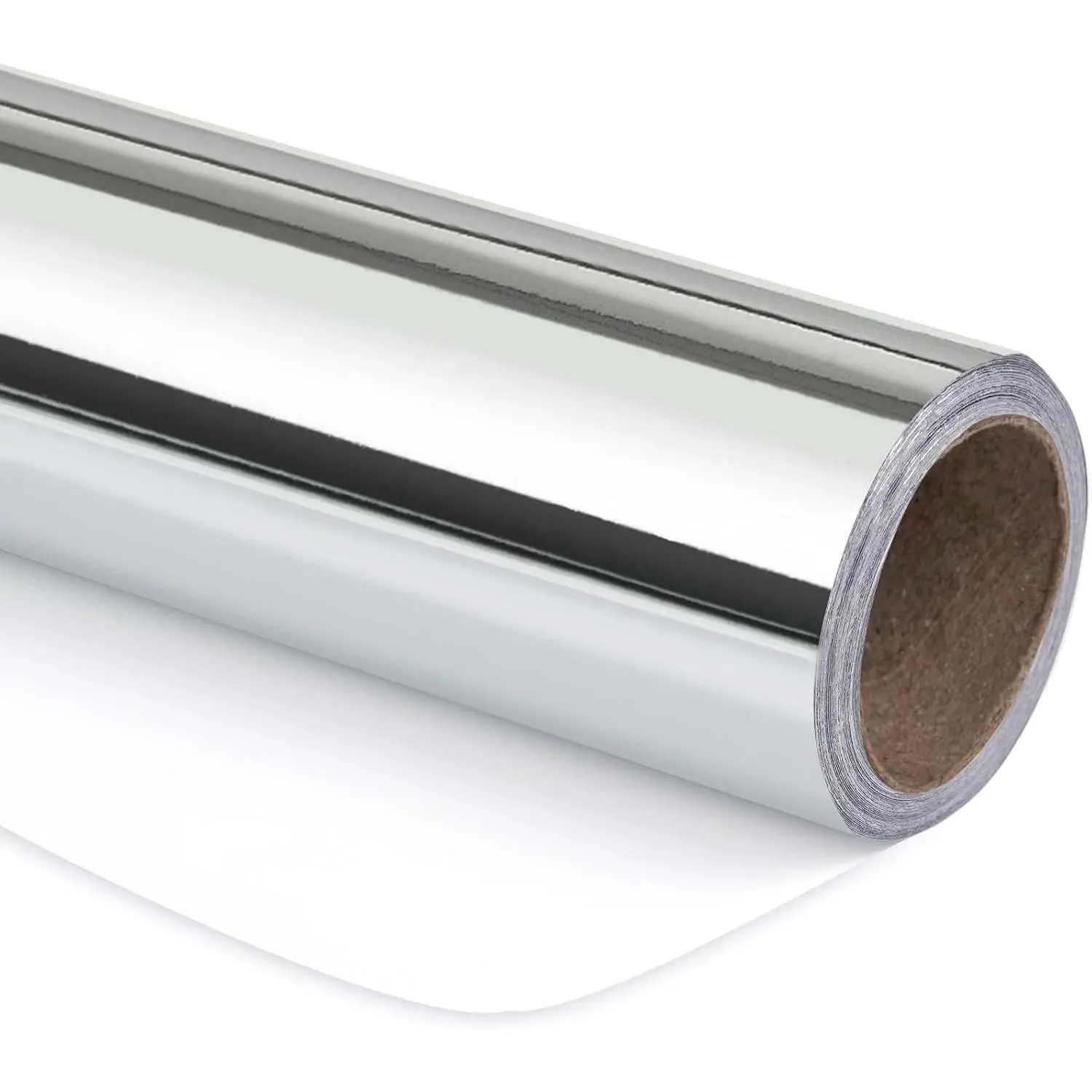 Silver Metallic Wrapping Paper - Solid Color Paper Perfect for Wedding, Birthday, Christmas, Baby Shower - 17 Inches X 32.8 Feet